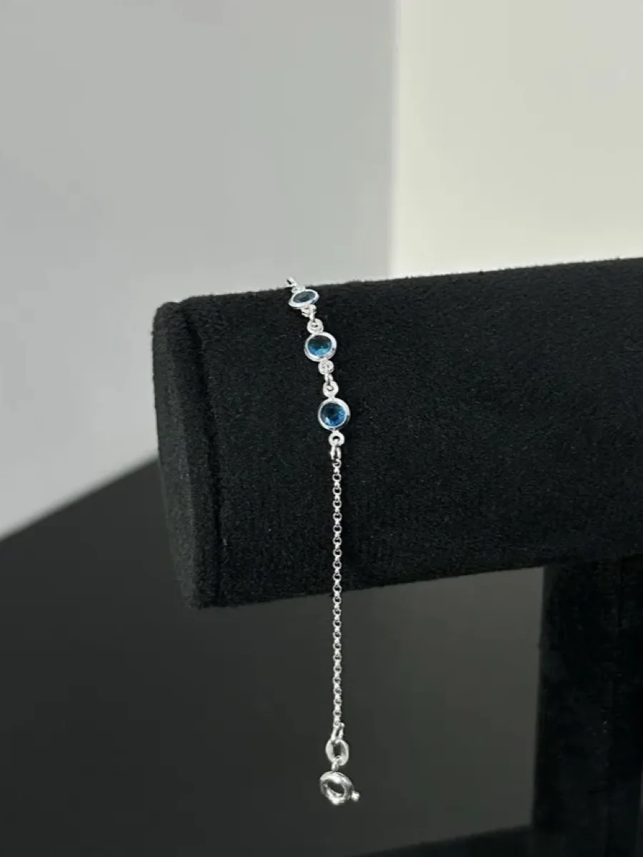 Zircônias Azul Água
