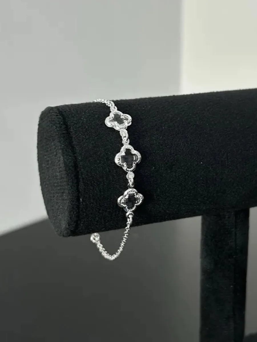 Pulseira 3 Trevos Transparente